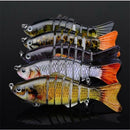 'Alive' Multi Jointed fishing Fish lures Bait Bass Crankbaits Tackle Popp  OXJ