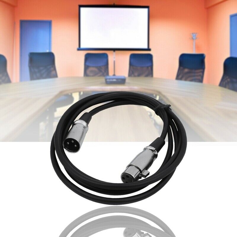 3-Pin XLR Male to Female miniphone Extension cable 2M