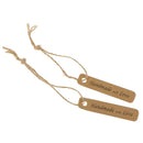 100x Kraft Paper Gift  Tags Handmade with Love Label Luggage Xmas String