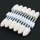 12 Pcs Polishing Buffing Tool 8.5mm Conical Mounted Felt Bobs 3mm Shank