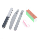 MagiDeal 5Pcs Nail Sanding Files Polish Buffer Block Manicure Cleaning Brush