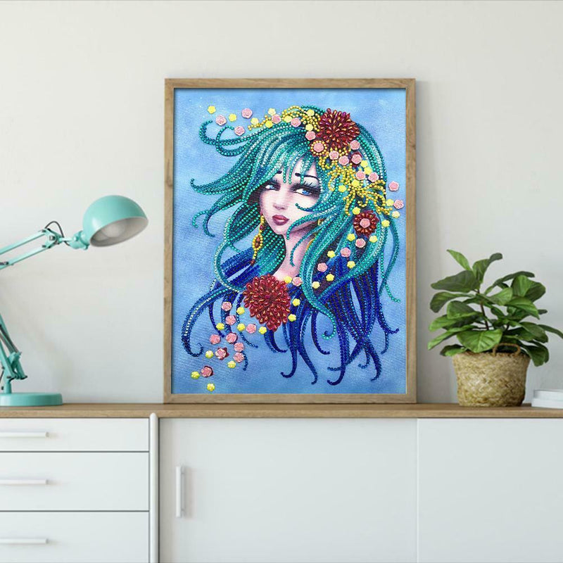 5D DIY Special Shaped Diamond Painting Beauty Cross Stitch Mosaic Craft Kit