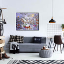 40x30cm Oil Painting By Numbers Christmas Snow Street DIY Drawing No Frame A
