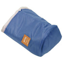 Large Capacity Round Make-up Toilet Bag Drawstring Deep Blue 23x17cm