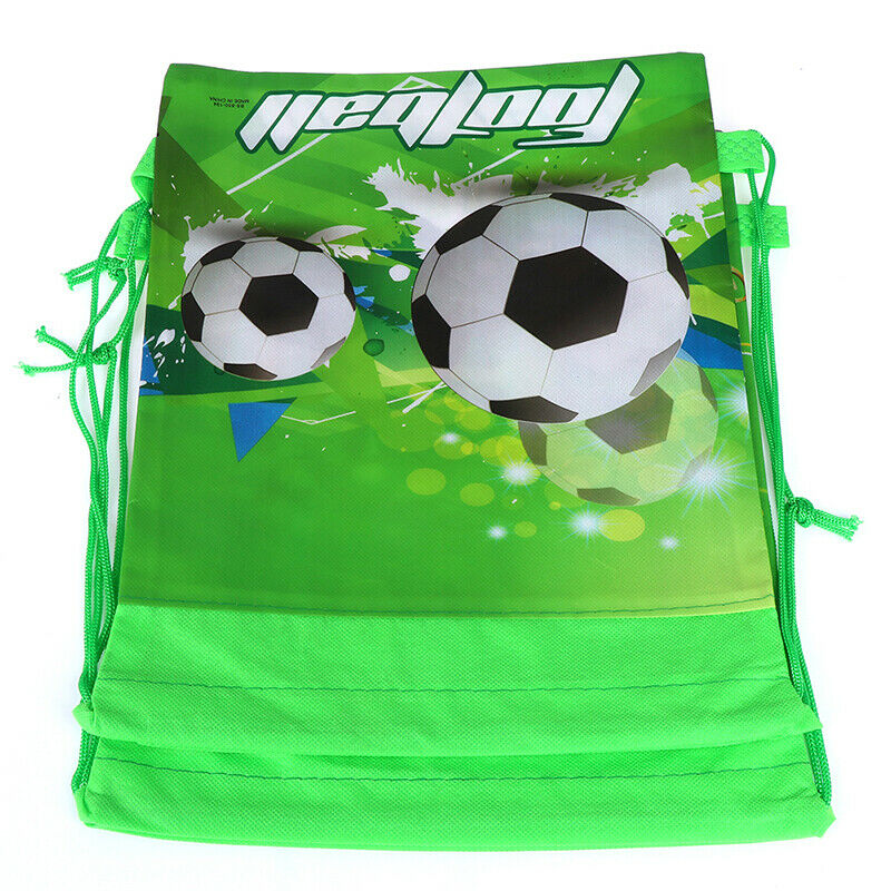 Football non-woven drawstring bag backpack kids travel school decor gift bags ME
