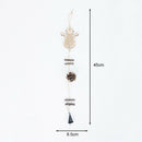 Wood Christmas Tree Star Pine Cone Ball Pendant Hanging Decor Ornament (A) A