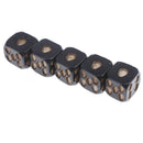 New Black Color 5 Pcs Set Creative Game Cube Dice, Role Playing D ME