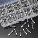 100Pcs/set Fast Blow 0.2A-15A Car Truck Glass Tube Fuses Assorted Kit Sunlephant