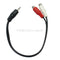 3.5mm 1/8" 1 Male to 2 Dual RCA Female  Stereo Audio  Cable Adapter