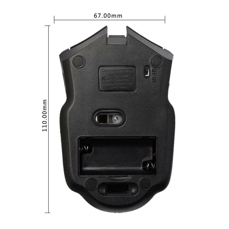 2.4GHz Wireless 2400DPI 6 Buttons USB Optical Gaming Mouse for PC Laptop