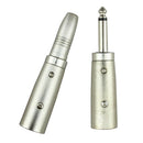3 Pin XLR Male To 1/4" 6.35mm Mono Male Jack Audio Cable Mic DJ PA Adapter