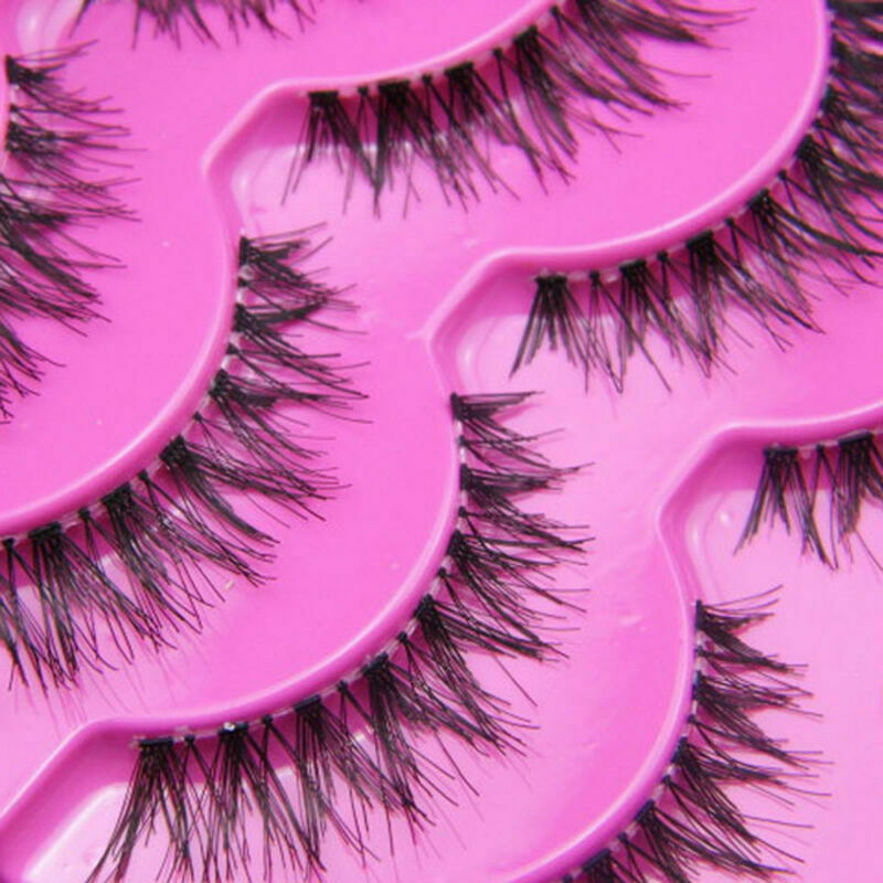 5 Pairs Eye Lashes Demi Wispies Natural Long Thick Eyelashes Soft False Han K2A4
