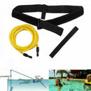 Deluxe Swimming Training Belt Leash Tether Swim Bungee Tether Harness Yellow