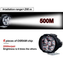 2pcs 6LED Motorcycle Headlight Spot Lights Head Lamp LED Front DC12V EEO AKG