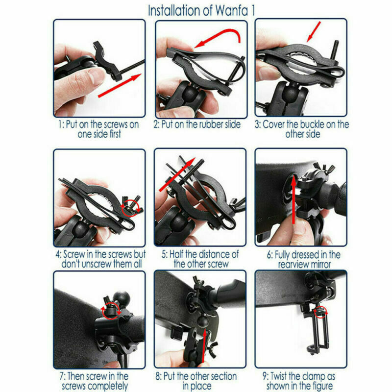 Universal Auto Car Rearview Mirror Extension Fixing Bracket Mobile Phone Holder