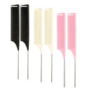 6x Pintail Comb, Anti Static Heat Resistant, Rat Tail Lift Comb for Hair Styling