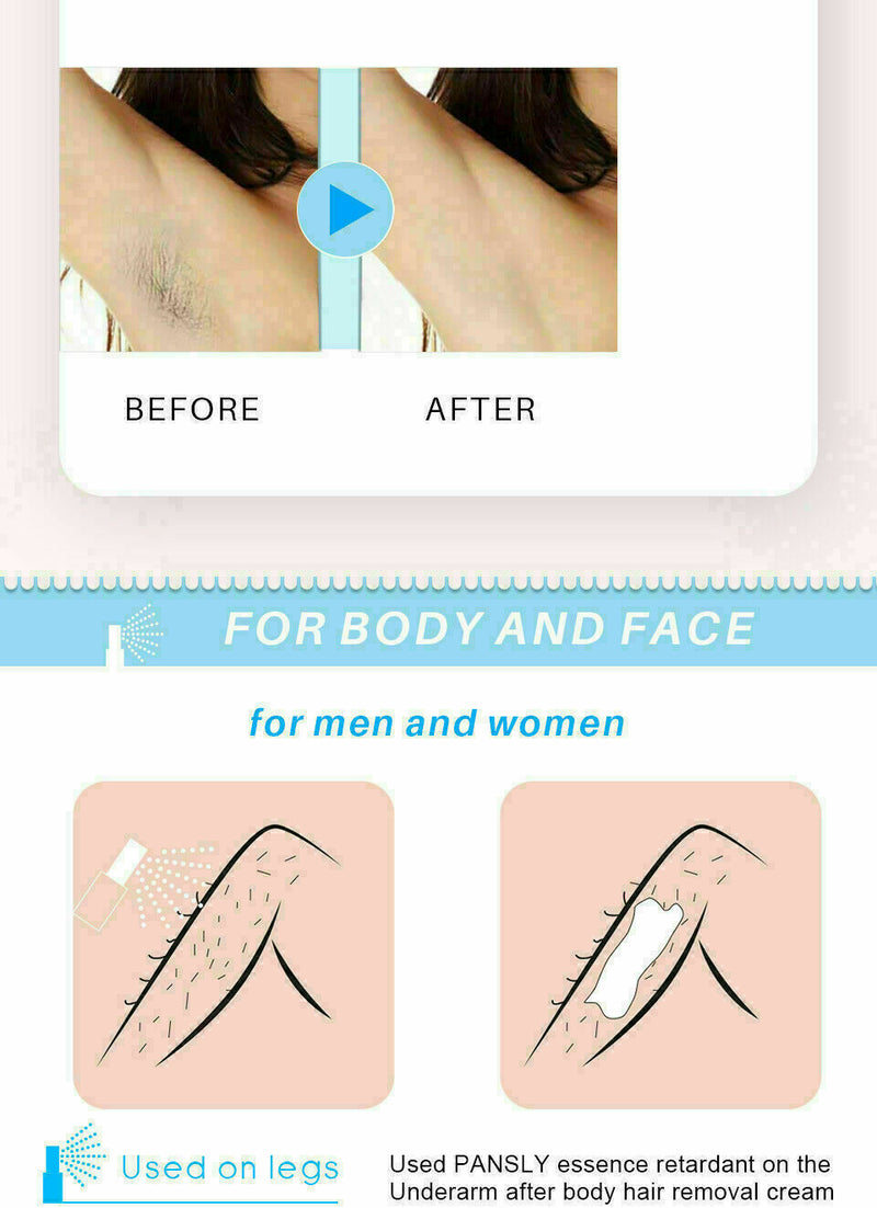 100% Natural Hair Growth Inhibitor Spray Hairs Removal From Body Unisex R3B Favo