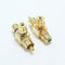2Pcs RCA Audio Splitter Plug Socket RCA Adapter Converter 1 Male to 2 Female