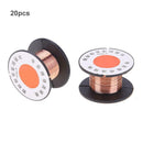 20pcs X 0.1mm Thin Copper Enameled Wire Welding Fly Line Maintenance