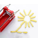 Stainless French Fries Slicer Potato Chipper Chip Cutter Chopper Maker Hand Push