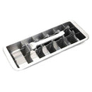 Lever-Style Ice Tray, 2 in 1 Stainless Steel Ice Making Mold and Ice Cracke