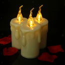 6x Safe LED Candle Flameless Taper Candle Tealight Party Decor Warm White