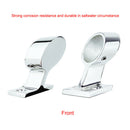7/8" Stainless Steel Boat Handrail Fitting Bracket Support Left End 60 Degree