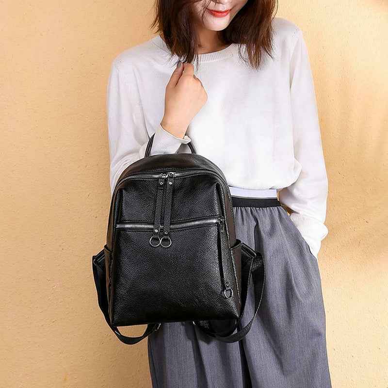 Women Real Soft Leather Shoulder Bags Ladies Backpack Handbag Messenger Tote