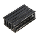 5pcs 40 pin DIP IC Sockets Adaptor Solder Type black