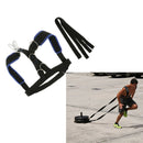 Heavy Duty Sled Harness Vest Fitness Resistance Training Speed Exercise Shoulder