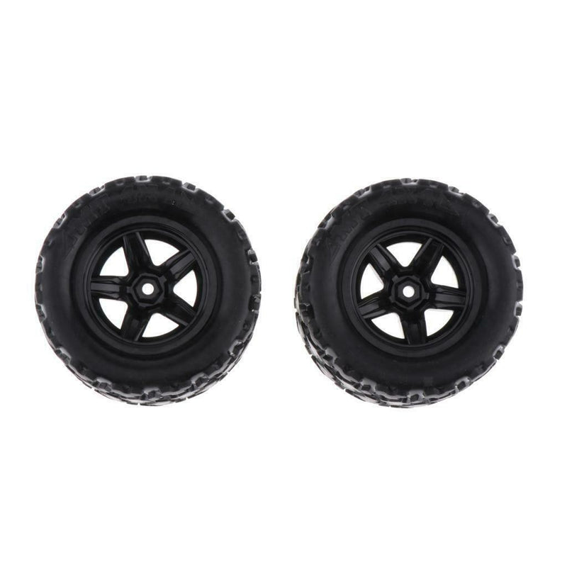 2pcs RC Car Plastic Tires, Tires Wheels For 1:18 All-Terrain Vehicle RC Car