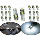 20Pcs Super White T10 Wedge 10SMD 2835 LED Light Bulbs W5W 158 192 168 194 6500K