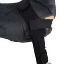 Dog Knee Joint Support Front Leg Compression Brace Protector Black - L