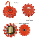 LED Road Warning Halo Safety Flare Warning Light 3LED flashlight Light lamp