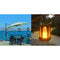 Solar Lantern Lights Outdoor Flame Hanging Garden Decor, Upgrade 99 LEDs