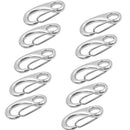 10x Carabiner D-Ring Key Chain Keychain Clip Hook Outdoor Hiking Buckle