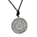 Viking Amulet Compass Pendant Choker, Norse Nordic Necklace  Jewelry