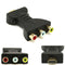 3pcs HDMI Male to RCA Video Audio AV Adapter AV Converter for Home Theater