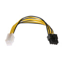 10pcs 4Pin to 8Pin Convert Power Wire Connector Extension Cable
