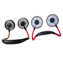 2 Pcs Portable Neck Fan Double-headed Neckband Fan For Home Cooking Travel Sport