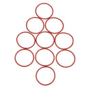 10 pcs Silicone O-Ring Oil Seal Seals Washer Red 45 x 2.5 x 40mm
