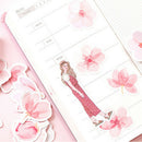 45pcs/pack Cherry Sakura Journal Stickers DIY Diary Stationery Stickers HKGVsp