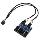 Motherboard Usb 9Pin Header 1 To 4 Splitter Port Multiplier 30Cm Extension  V5H8