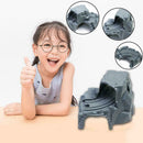 New Plastic Gray Double Tunnel Wooden Train Track Accessories Gift Railway Q3I5