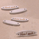20 in Set Oval Shape Wood Buttons for Sewing Hand Made Letter Craft.Scrap Dgrl
