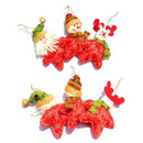 3pcs Santa Claus Snowman Deer Red Wine Bottle Cover Christmas Xmas Decor