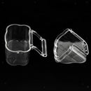 2 Pcs Bird Feeder Portative Transparent Nontoxic Bird Feeder for Small Pets