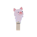 10pcs pig Wooden Clothe Photo Paper Peg Clothespin Craft Clips LJ