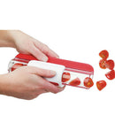 Zip Slicer for Tomatoes Grapes Large Amount of Salad Fast and Easy (Red)