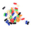 6x 4mm Toggle Switch Tip Caps Colorful for electric Guitar random colME